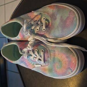 🌷VANS EUC Doheny Heart Pastel Tie Dye Low Rise Sneakers